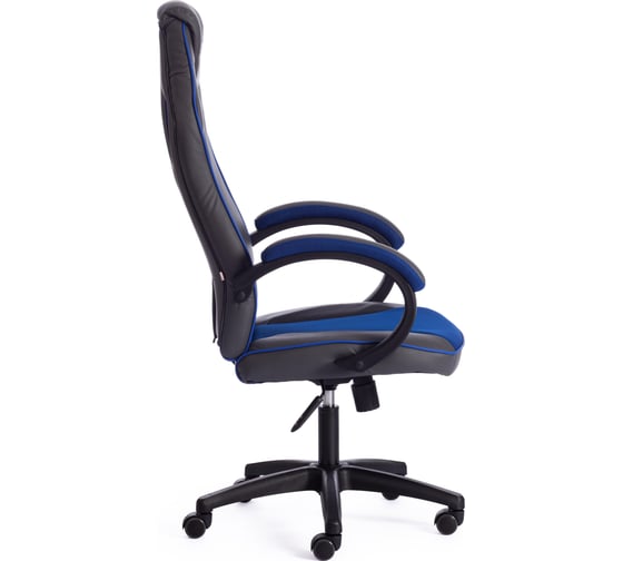 Кресло TetChair RACER GT new кожзам/ткань, металлик/синий, 36/10 13252