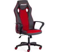 Кресло TetChair RACER кожзам/ткань, металлик/красный 36/08 13229