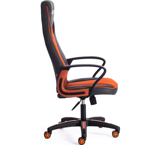 Кресло TetChair RACER кожзам/ткань, металлик/оранжевый 36/07 13228