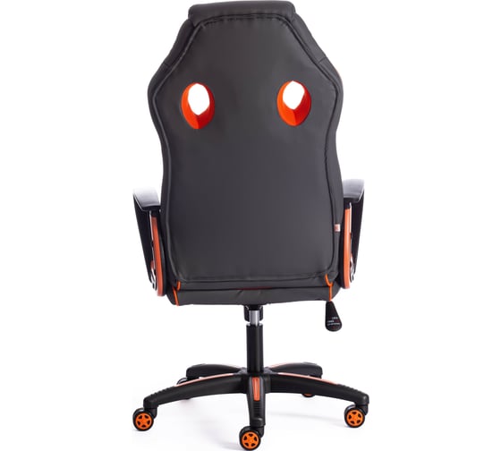 Кресло TetChair RACER кожзам/ткань, металлик/оранжевый 36/07 13228