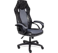 Кресло TetChair RACER GT MILITARY кожзам/ткань, серый/серый, TW 12 13530