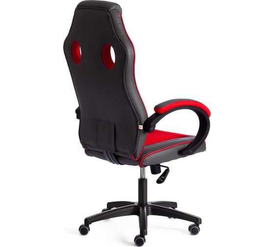 Кресло TetChair RACER GT new кожзам/ткань, металлик/красный, 36/08 13249