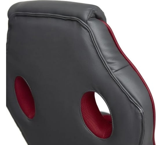 Кресло TetChair RACER GT new кожзам/ткань, металлик/бордо, 36/13 13248