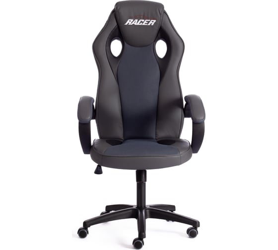 Кресло TetChair RACER GT new кожзам/ткань, металлик/серый, 36/12 13251