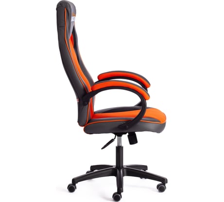 Кресло TetChair RACER GT new кожзам/ткань, металлик/оранжевый, 36/07 13250