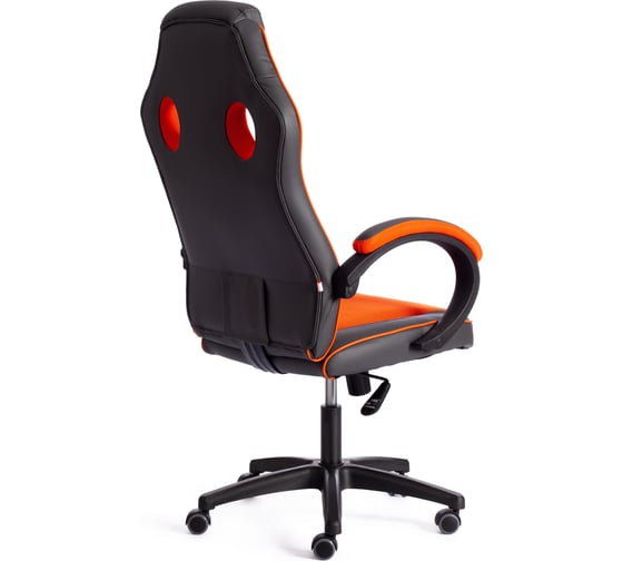 Кресло TetChair RACER GT new кожзам/ткань, металлик/оранжевый, 36/07 13250