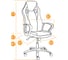 Кресло TetChair RACER GT new кожзам/ткань, металлик/оранжевый, 36/07 13250 11