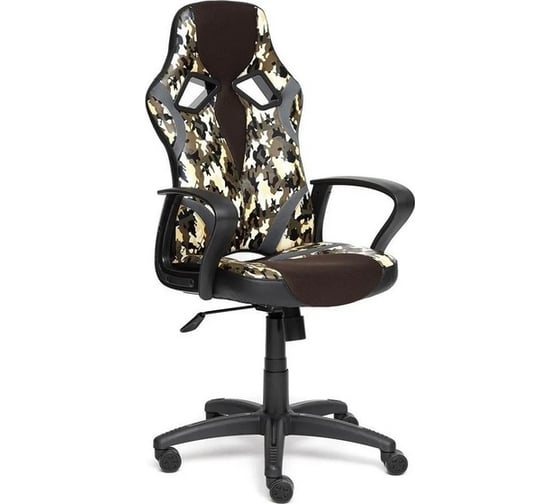 Кресло TetChair RUNNER MILITARY кожзам/ткань, хаки 13432 1