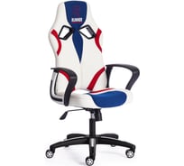 Кресло TetChair RUNNER кожзам/ткань, белый/синий/красный 36-01/10/08 12266