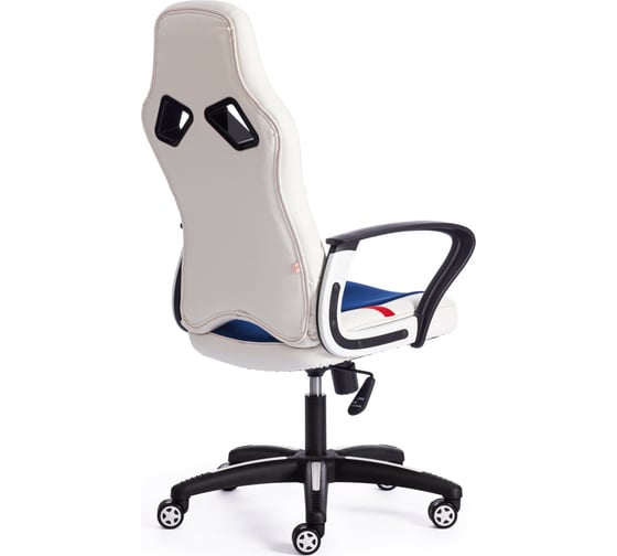Кресло TetChair RUNNER кожзам/ткань, белый/синий/красный 36-01/10/08 12266