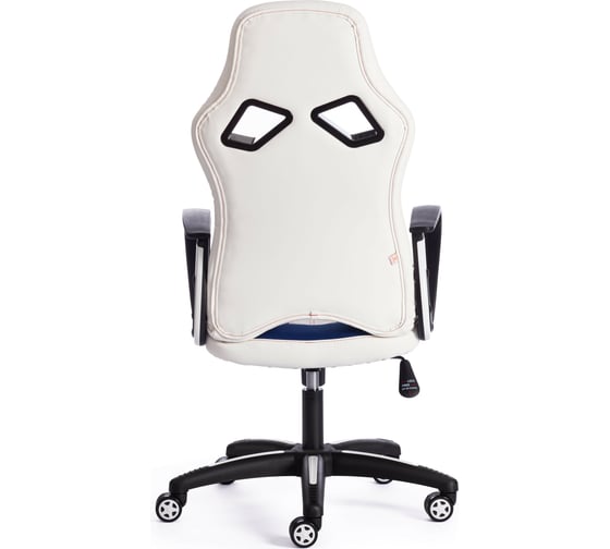 Кресло TetChair RUNNER кожзам/ткань, белый/синий/красный 36-01/10/08 12266