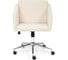 Кресло TetChair MILAN хром, флок, молочный 4 14203 2