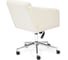 Кресло TetChair MILAN хром, флок, молочный 4 14203 4