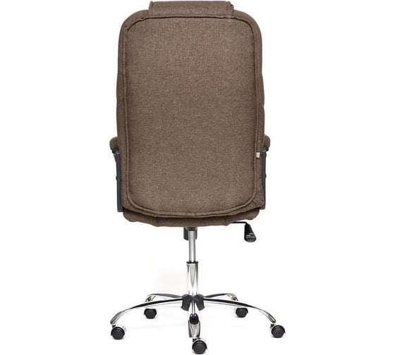 Кресло TetChair BERGAMO хром, ткань, коричневый 3М7-147 13004