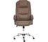 Кресло TetChair BERGAMO хром, ткань, коричневый 3М7-147 13004 3