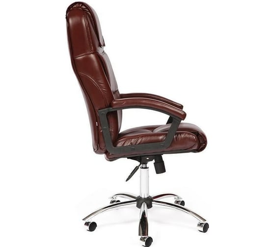 Кресло TetChair BERGAMO хром, кожзам, коричневый 2 TONE 10201