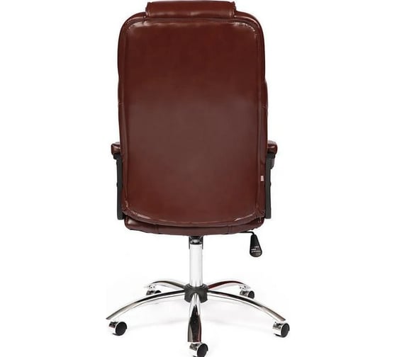 Кресло TetChair BERGAMO хром, кожзам, коричневый 2 TONE 10201