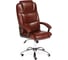 Кресло TetChair BERGAMO хром, кожзам, коричневый 2 TONE 10201 1