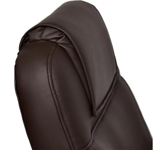 Кресло TetChair BERGAMO хром, кожзам, коричневый 36-36 9539