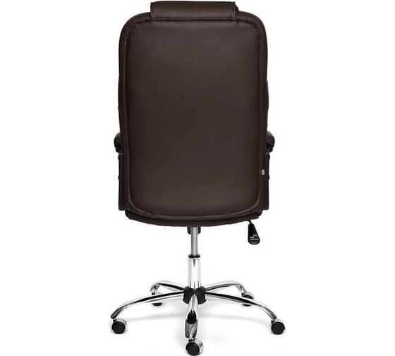 Кресло TetChair BERGAMO хром, кожзам, коричневый 36-36 9539