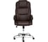 Кресло TetChair BERGAMO хром, кожзам, коричневый 36-36 9539 3
