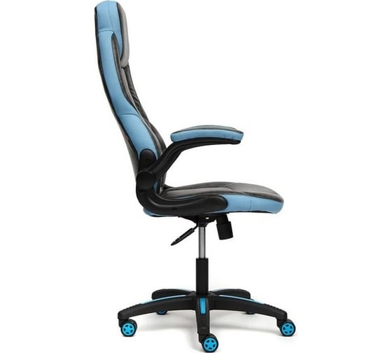 Кресло TetChair BAZUKA кожзам, серый/голубой, 2TONE/2TONE перф/04-20 13083
