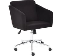 Кресло TetChair MILAN хром, флок, черный, 35 13946