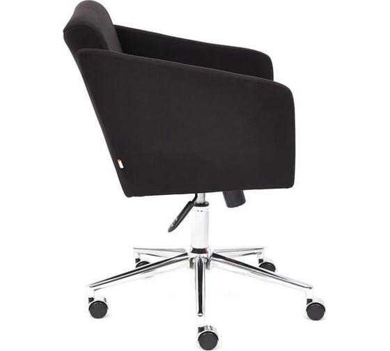 Кресло TetChair MILAN хром, флок, черный, 35 13946