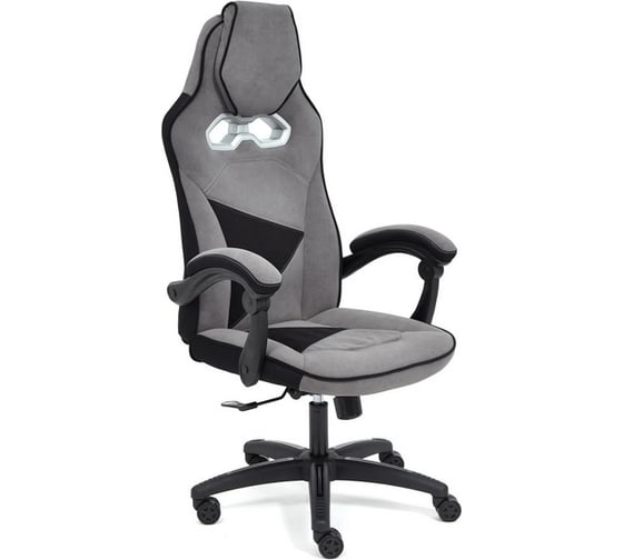 Кресло TetChair ARENA флок, серый/черный 29/35 14129