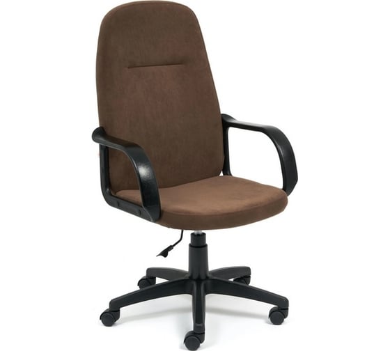 Кресло TetChair LEADER флок, коричневый, 6 15140
