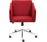 Кресло TetChair MILAN хром, флок, бордо, 10 14125 2