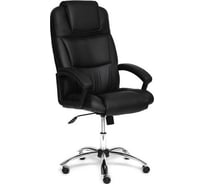 Кресло TetChair BERGAMO хром, кожзам, черный 36-6 9517