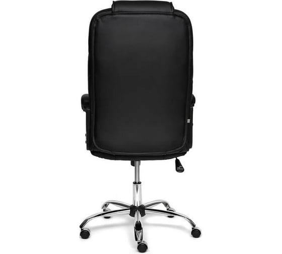 Кресло TetChair BERGAMO хром, кожзам, черный 36-6 9517