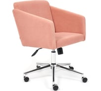 Кресло TetChair MILAN хром, флок, розовый, 137 13950