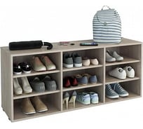 Полка для обуви MFMaster Лана-ПОЛ-3П дуб сонома МСТ-ПОЛ-3П-ДС-16