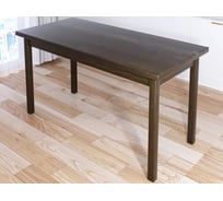 Стол кухонный Solarius Классика из массива сосны, столешница 40 мм и ножки цвета антрацит, 140x60x75 см 600-10159