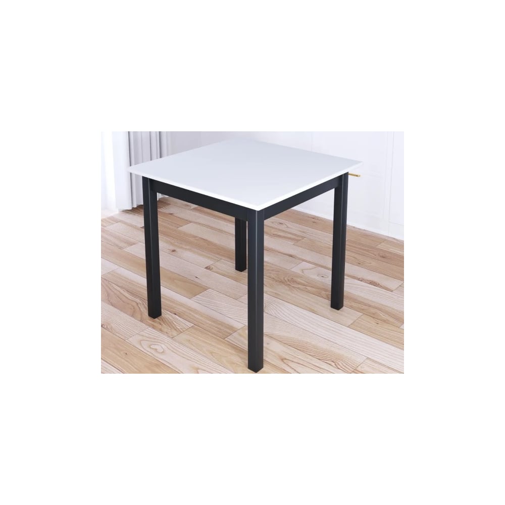 Стол кухонный Solarius Классика квадратный с белой столешницей и ...