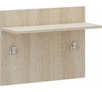 Вешалка в прихожую MFMaster Уно-62 дуб сонома МСТ-УВШ-62-ДС-16