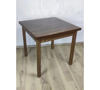 Стол кухонный Solarius Классика с квадратной столешницей из массива сосны 40 мм, 75x75x75 см, цвет темный дуб 600-10216