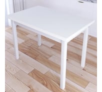 Стол кухонный Solarius Классика со столешницей из массива сосны 40 мм, цвет белый, 90x60x75 см 600-10299