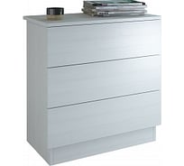 Комод MFMaster Уно-25 белый МСТ-УК3-25-БТ-02