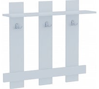 Вешалка в прихожую MFMaster Уно-65 белый МСТ-УВШ-65-БТ-16