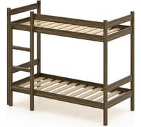 Двухъярусная кровать Solarius из массива сосны, 190x100 см, габариты 200x110, цвет темный дуб dvuh100190tdub