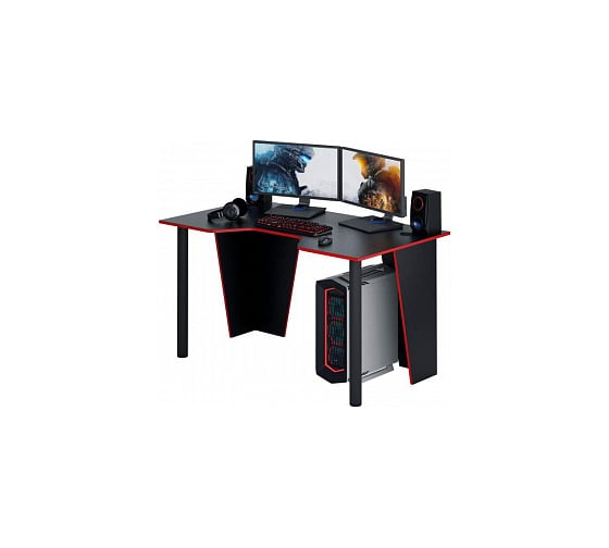 Игровой стол MFMaster Форсаж-2 черный/красный МСТ-СИФ-02-ЧР-КР-16-1У .