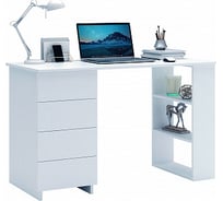 Компьютерный стол MFMaster Уно-5 белый МСТ-УСК-05-БТ-16