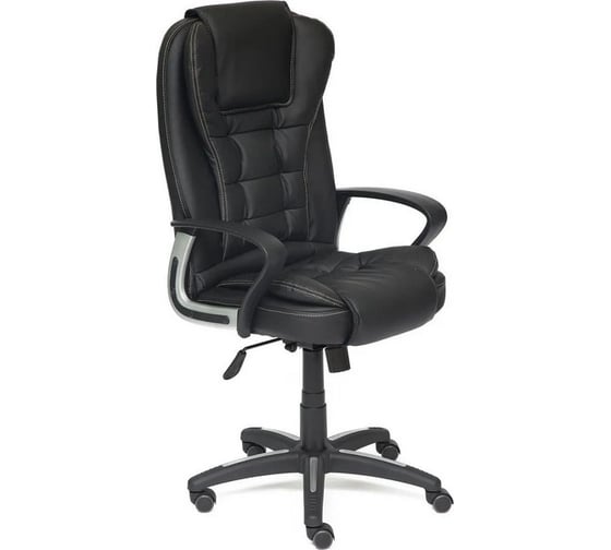 Кресло TetChair BARON кожзам, черный/черный перфорированный 36-6/36-6/06 9778