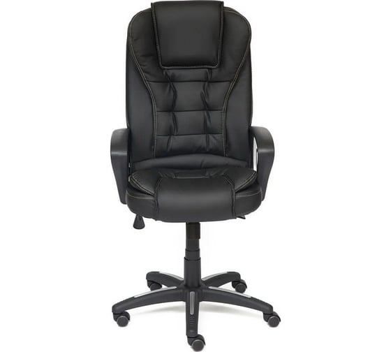 Кресло TetChair BARON кожзам, черный/черный перфорированный 36-6/36-6/06 9778