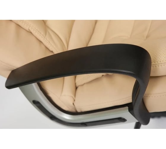 Кресло TetChair BARON кожзам, бежевый/бежевый перфорированный 36-34/36-34/06 9779