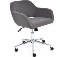 Кресло TetChair MODENA хром, флок, серый 29 14232