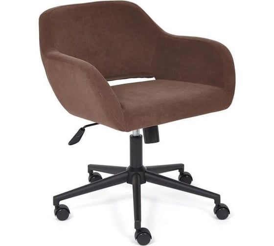 Кресло TetChair MODENA флок, коричневый 6 14221